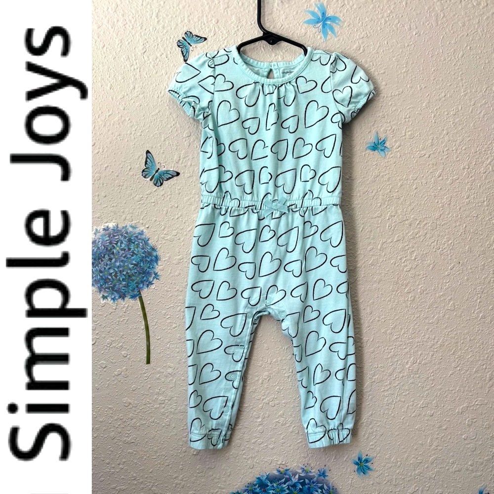 Simple Joys Heart Print Jumpsuit